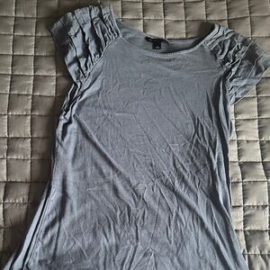 Banana Republic Light Blue Ruffle Sleeve Tee Size L